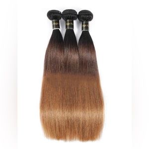 3pcs Straight Human Hair Weave Bundles 16”18”20” inches